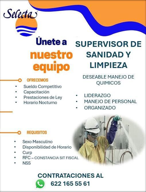 Selecta - Supervisor de Sanidad y Limpieza